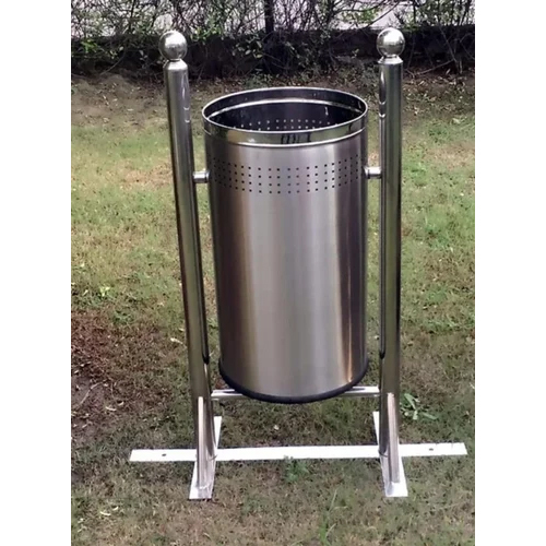 50L Outdoor Stainless Steel Dustbin