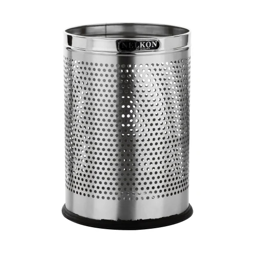 Nl-3 10 Litres Perforated Open Top Steel Dustbin - Application: Commercial