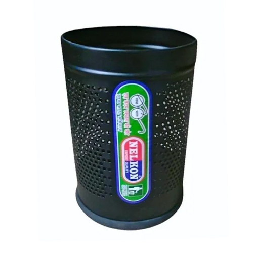 Black Perforated Hamper Waste Paper Bin - Application: Commercial