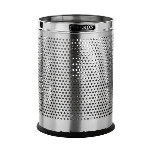 Nl335 10L Stainless Steel Perforated Dustbin - Application: Commercial