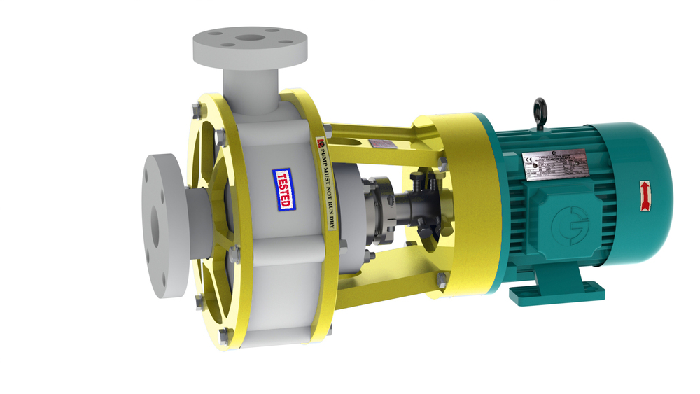 PVDF injection moulded monoblock pumps