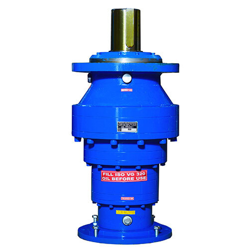 Flange Type Planetary Gearbox - Color: Blue