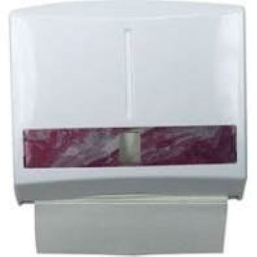 M Fold Tissue Dispenser [ 0338 ] - Plastic 200g White - User-friendly Design Lockable Mechanism Sleek Modern Elegance For Any Facility