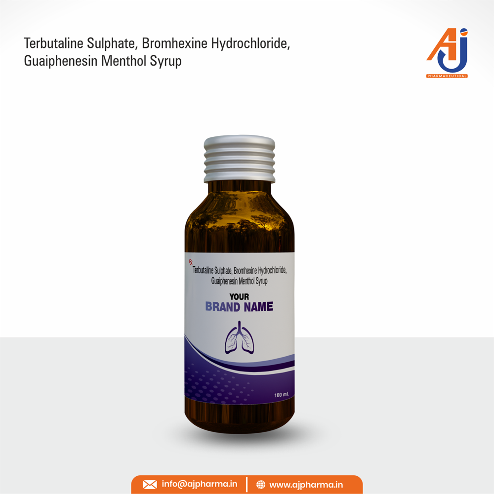 TERBUTALINE SULPHATE, BROMHEXINE HYDROCHLORIDE, GUAIPHENESIN MENTHOL SYRUP