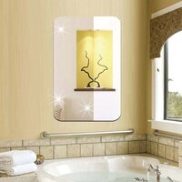 Plastic Square 3D Mirror Wall Stickerss
