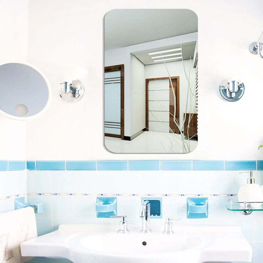 Plastic Square 3D Mirror Wall Stickerss