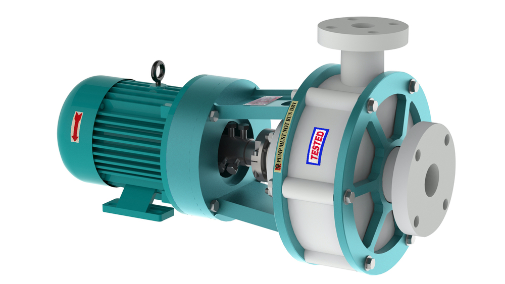 Industrial Uhmw-pe Monoblock Pumps - Flow Rate: Upto 80 Ma /Hr