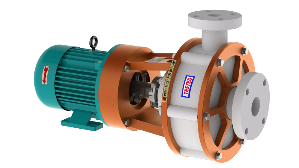 Industrial Uhmw-pe Monoblock Pumps - Flow Rate: Upto 80 Ma /Hr