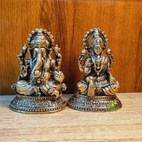 Traditional Brass Laxmi Ganesha Murti  Elevate Your Space with Divine Energy  By Aakrati