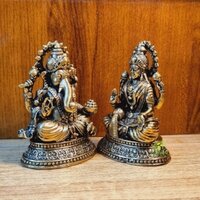 Traditional Brass Laxmi Ganesha Murti  Elevate Your Space with Divine Energy  By Aakrati