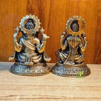 Traditional Brass Laxmi Ganesha Murti  Elevate Your Space with Divine Energy  By Aakrati