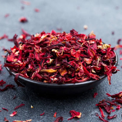 Dried Hibiscus Flower - Color: Red