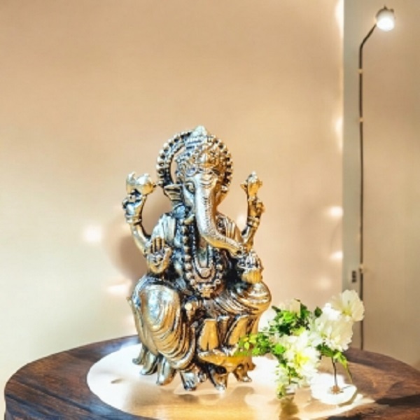 Aakrati Brass Ganesha Murti  A Sacred Symbol for Positive Energy