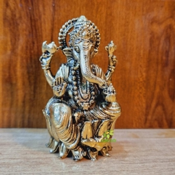 Aakrati Brass Ganesha Murti  A Sacred Symbol for Positive Energy