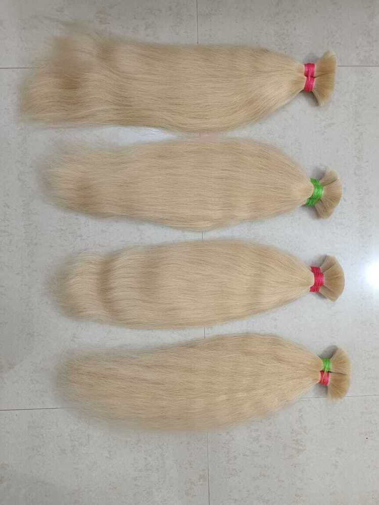 613 Raw Virgin Hair Bundle Hair Extension - Color: Natural White And Beige