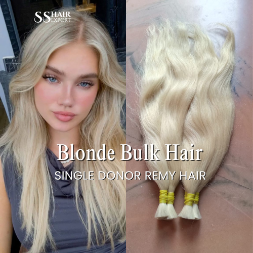 613 Raw Virgin Hair Bundle - 100 Gram, 10-36 Inch Length, Natural White & Beige, Remy Indian Hair Weft for Wig Making