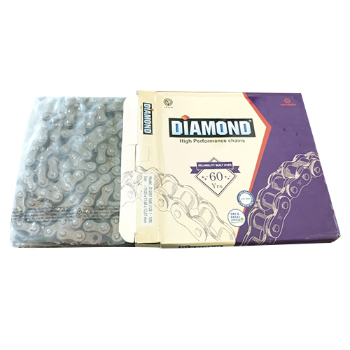 Diamond Roller Chain - Stainless Steel, Polished Finish | 1-year Warranty, Multiple Teeth Number