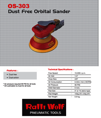 Ralli Wolf Dust Free Orbital Sander (OS-303)