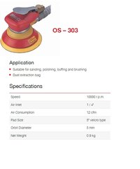 Ralli Wolf Dust Free Orbital Sander (OS-303)