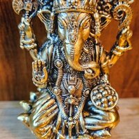 Premium Brass Ganesha Idol Symbol of Prosperity, Wisdom & Success Made By Aakrati