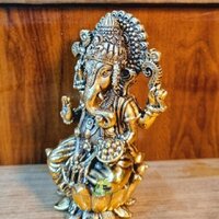 Premium Brass Ganesha Idol Symbol of Prosperity, Wisdom & Success Made By Aakrati