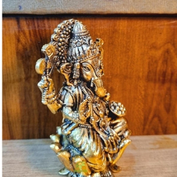 Premium Brass Ganesha Idol Symbol of Prosperity, Wisdom & Success Made By Aakrati