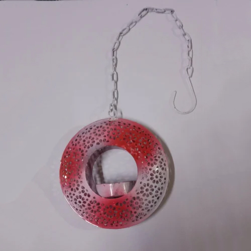 Diwali Iron Hanging Diya - Color: Multicolor