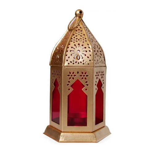 S-H-044 Iron Hanging Lanterns - Color: Red