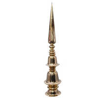 Brass Temple And Home Decor Kalash - Color: Golden