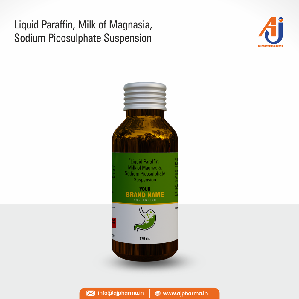 LIQUID PARAFFIN, MILK OF MAGNASIA, SODIUM PICOSULPHATE SUSPENSION`