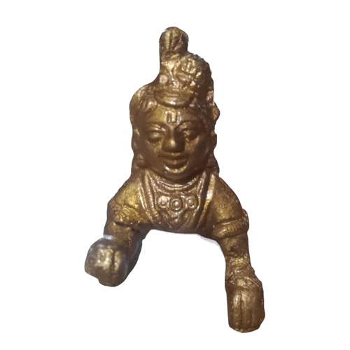 100G Brass Laddu Gopal Statue - Color: Golden