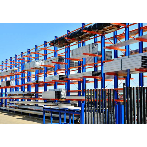 Cantilever Racks - Mild Steel, Variable Sizes | 200 kg Capacity Per Layer, Ideal for Industrial Storage