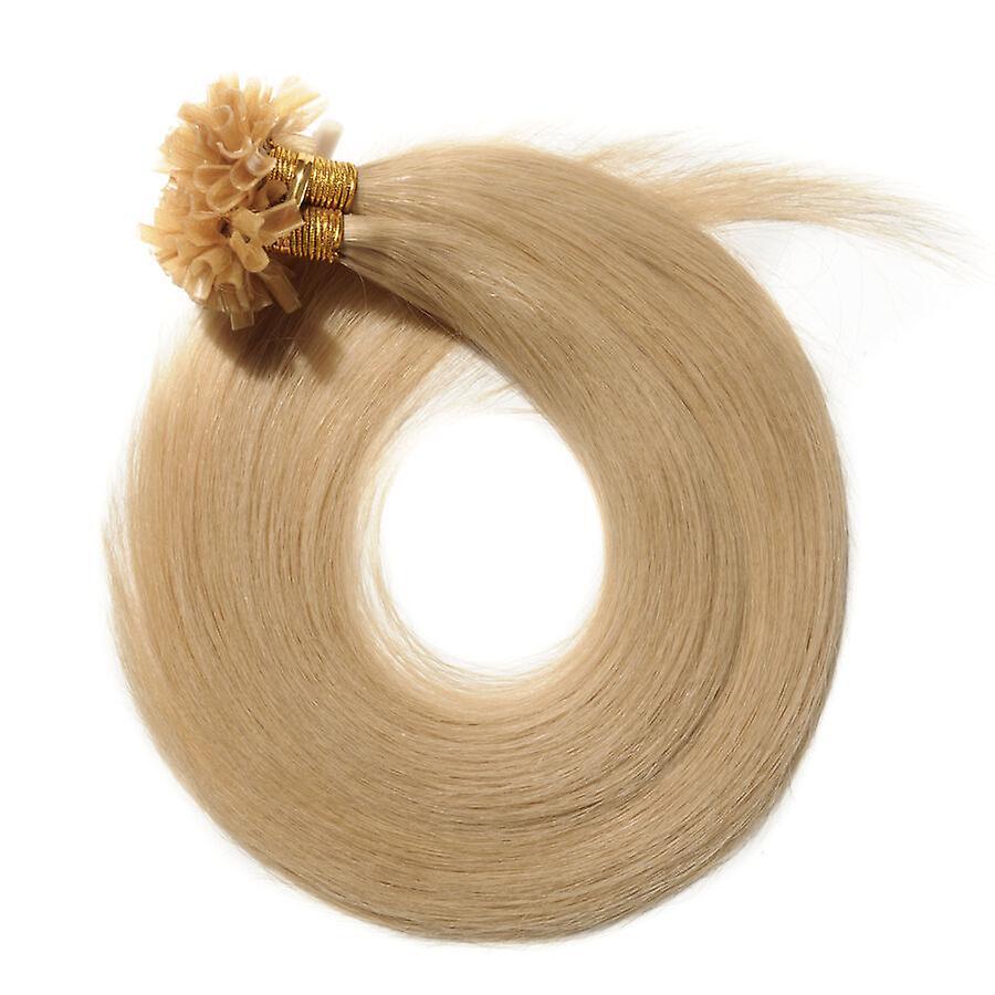 Blonde U-Tip Hair Extension Pre-Bonded Keratin Fusion Human Hair 100grams