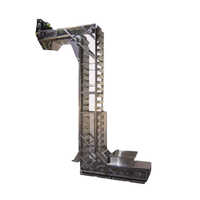 Z Type Bucket Elevator - Mild Steel & Stainless Steel, 1 Tonne Load Capacity, 280 Volt Industrial Conveyor System For Safe Material Handling