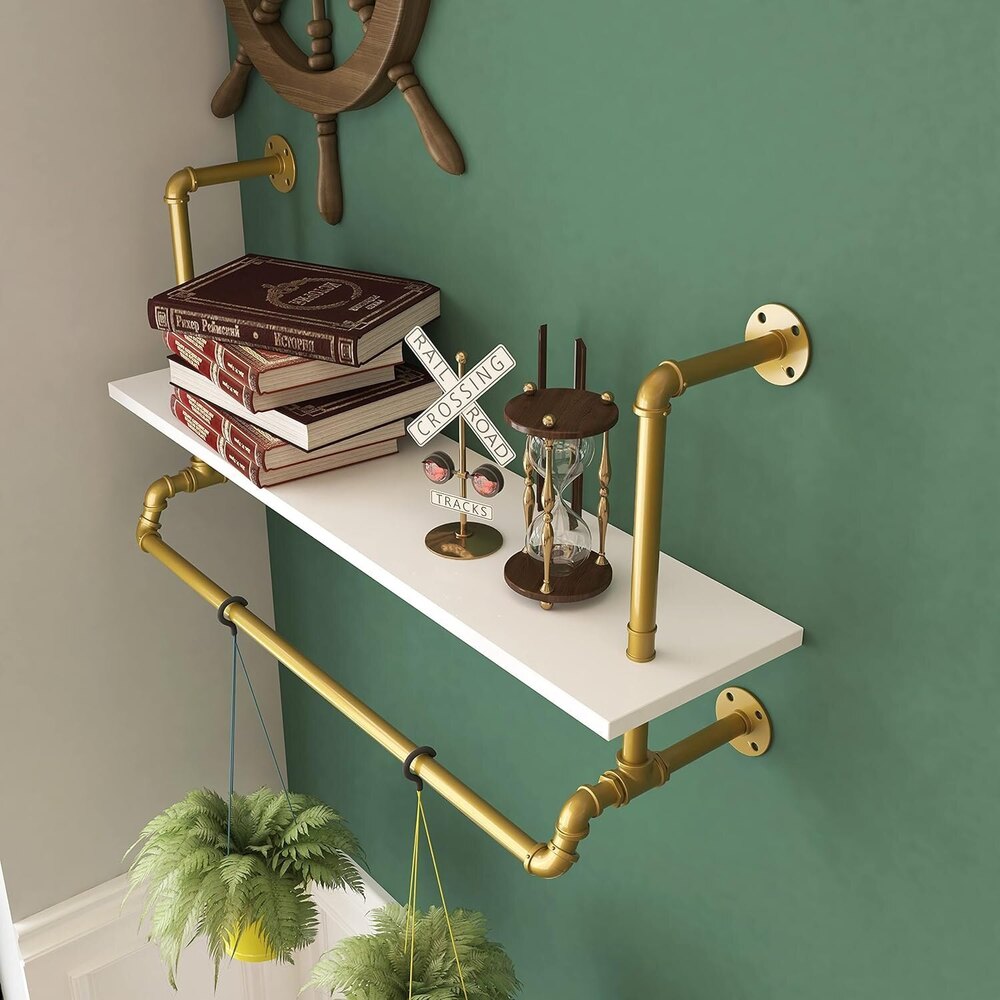Clothing Rack Display Garment Rack Wall Mounted Storage, Laundry Room 40