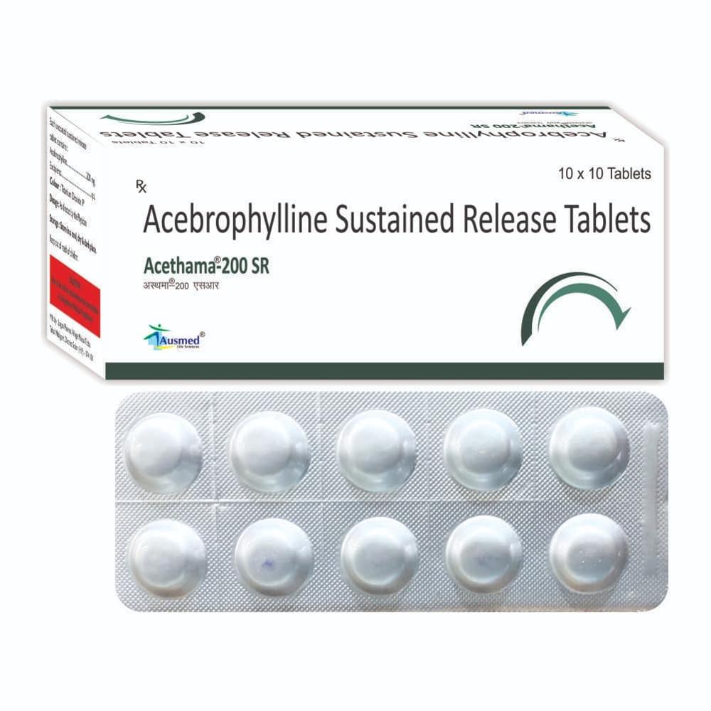 Acebrophylline 200 mg  Sustained Release Tablet