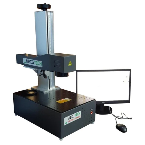 Fiber Laser Marking Machine - 100mm Marking Area, 240V Power Supply | High Accuracy, New Condition, Available in Silver and Black