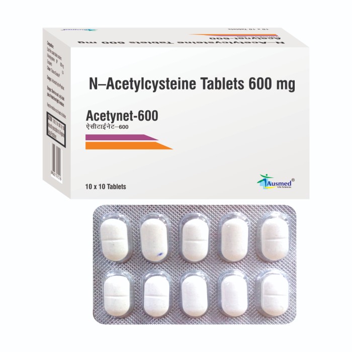 N-Acetylcysteine BP 600 mg TAB