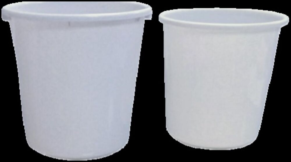 Plastic Dustbin 1st Regular / Jumbo - Plastic, 300grm Size, White Color | Direct Use Trash Container For Clean And Tidy Environments