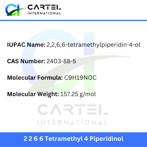 2 2 6 6 Tetramethyl 4 Piperidinol - Application: Pharmaceutical