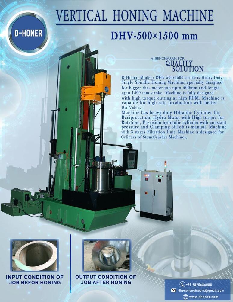 Vertical Honing Machine 1500 strokes