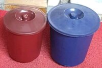 Plastic Dustbin 2nd Jumbo (10ltr) / Medium (7ltr) - Plastic Material, 300grm Weight, Red / Blue Color | Direct Use For Eco-friendly Waste Management