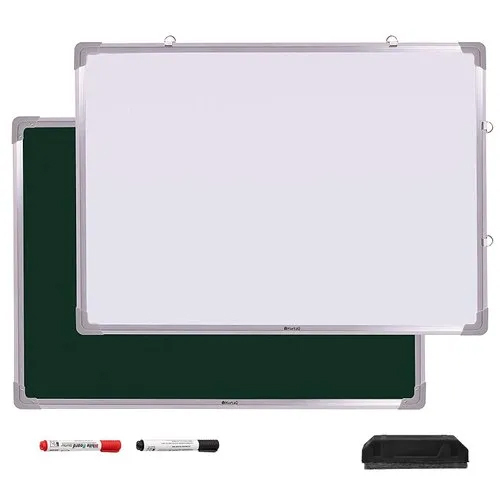 Double Sided White Board And Black Board - Material: Aluminium