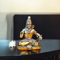 Premium Brass Shiv Idol Brass Showpiece For Blessings And Tranquility - Color: Yellow
