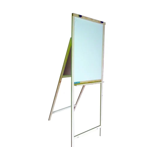 Wooden Flip Chart Board - Color: White