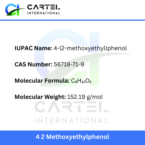 4 2 Methoxyethylphenol - Application: Pharmaceutical