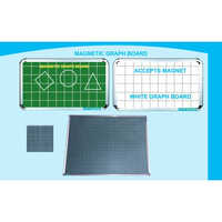 Lepe Magnetic White Graph-board - Material: Aluminium