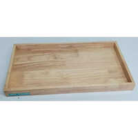 Glossy Natural Rectangle Wooden Tray
