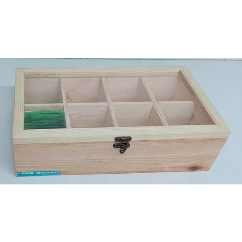 Polished Rectangle Wooden Box - Material: Wood