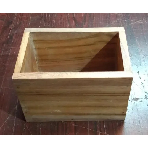 Rectangle Teak Wood Wooden Box - Size: Standard